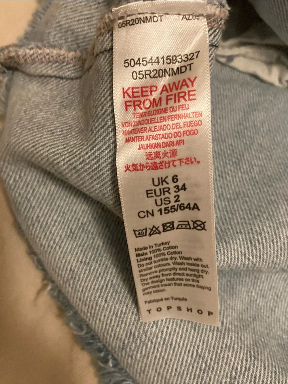 Topshop mid wash